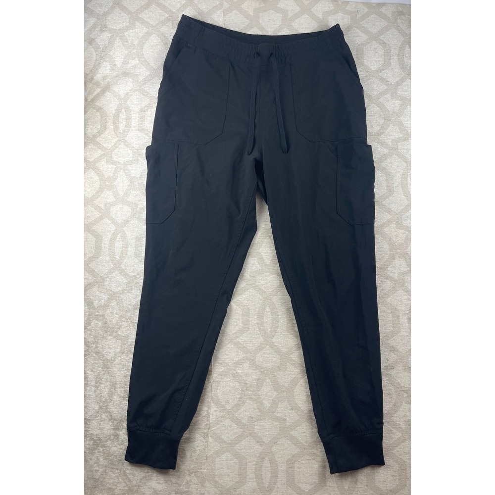 Carhartt Liberty Force Women Large Black Scrub Joggers Cargo Stretch C53110
